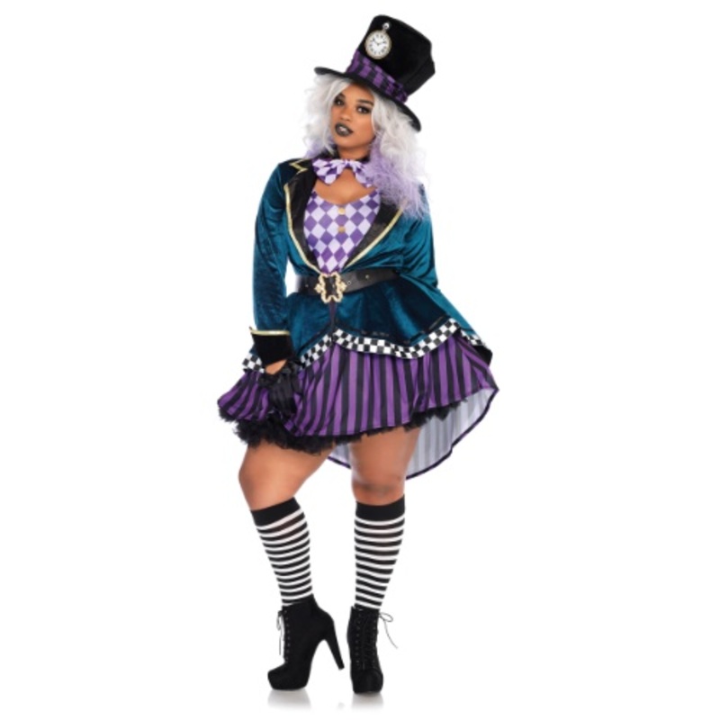 Plus Size Women's Delightful Mad Hatter Costume