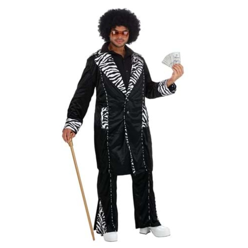 Men's Plus Size Deluxe Mac Daddy Pimp Costume