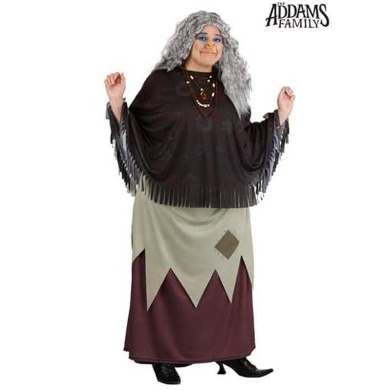 Plus Size 2019 Addams Family Grandmama Women's Costume