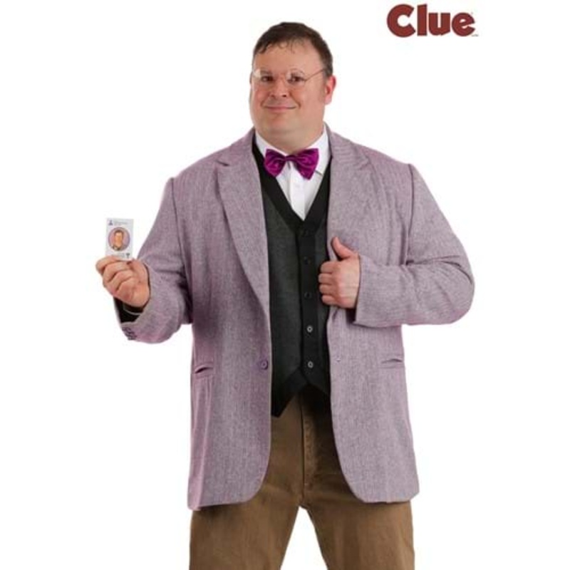 Plus Size Clue Professor Plum Costume for Men