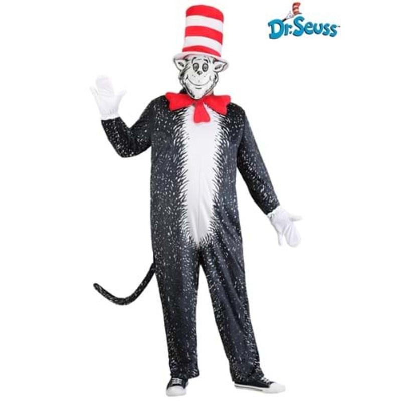 Plus Size Dr. Seuss "If I Ran Your School" Cat in the Hat Adult Costume