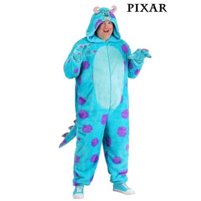 Plus Size Pixar Sulley Costume Onesie for Adults