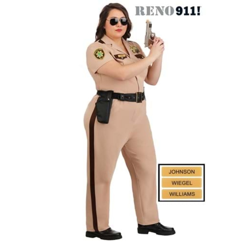 Plus Size Reno 911 Deputy Officer Costume for Women