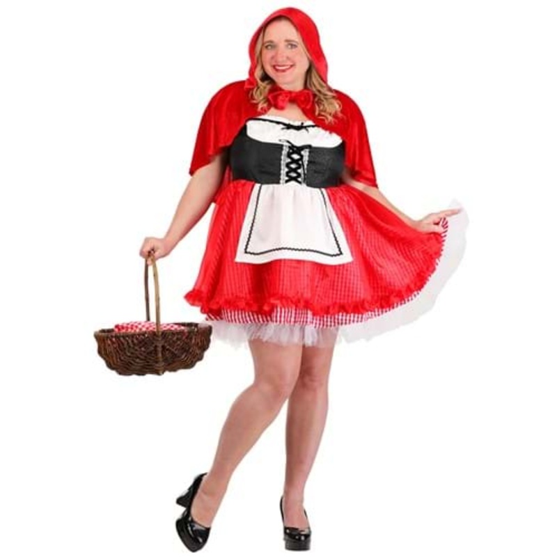 Plus Size Sexy Little Riding Hood Costume for Women