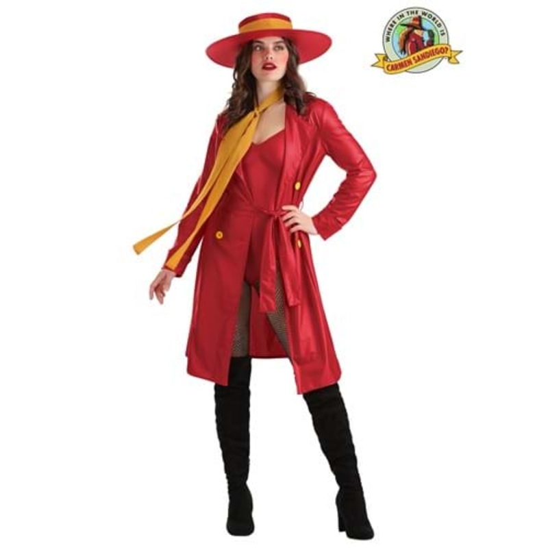 Women's Carmen Sandiego Bodysuit Costume