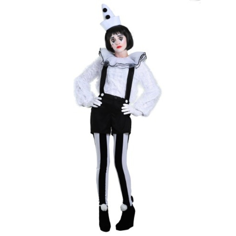 Women's Vintage Pierrot Clown Costume