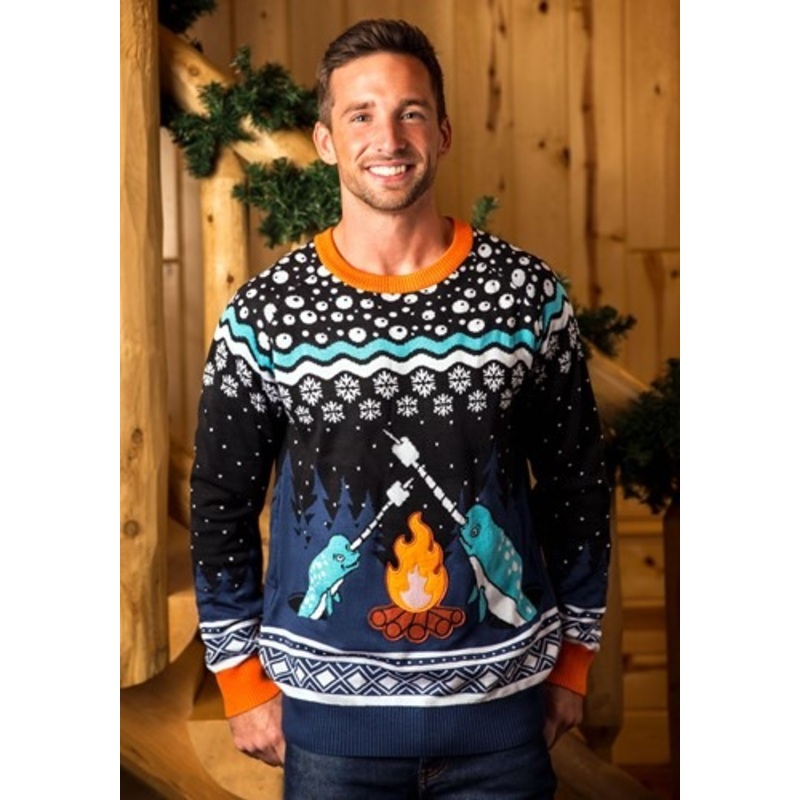 Adult Narwhal Ugly Christmas Sweater X-Small