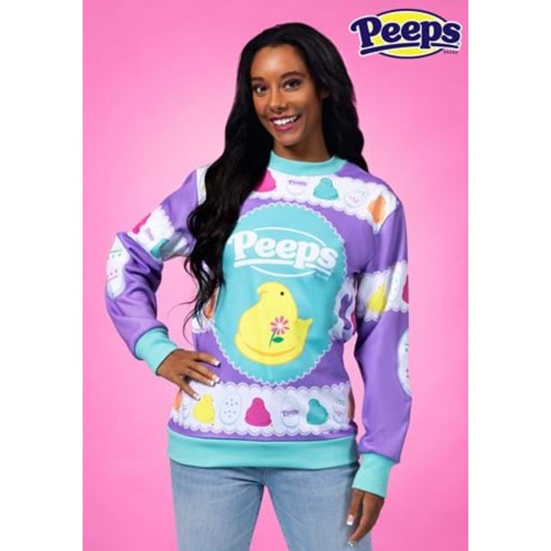 Adult Peeps Ugly Easter Sweater X-Small