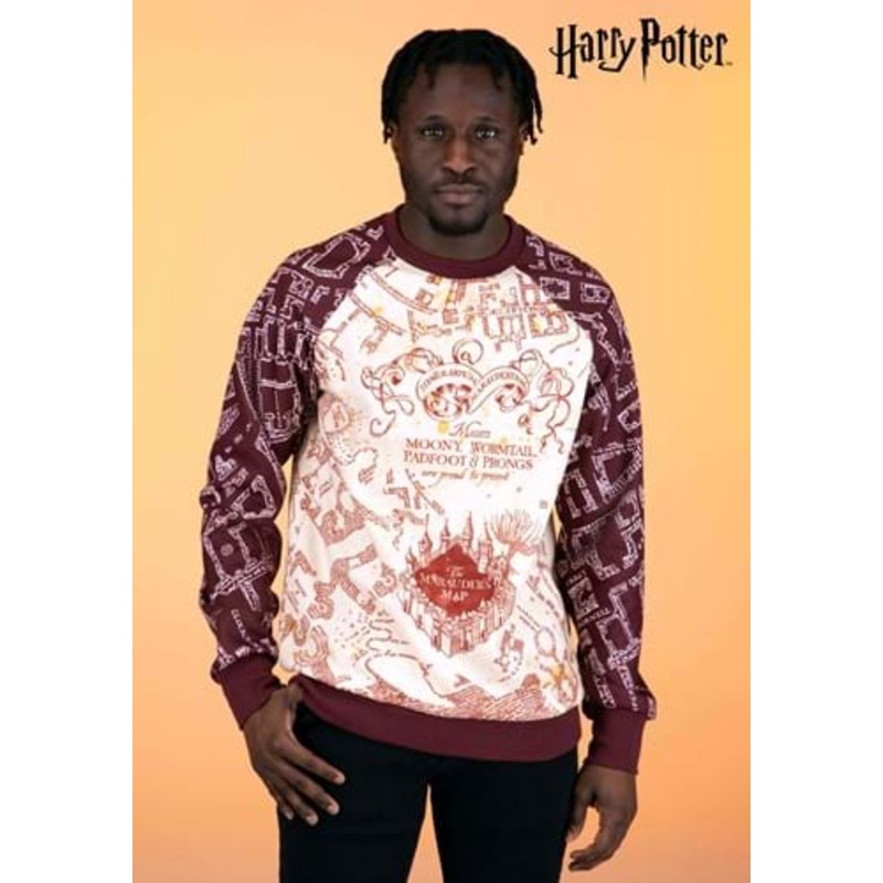 Harry Potter Marauder's Map Sweatshirt for Adults X-Small