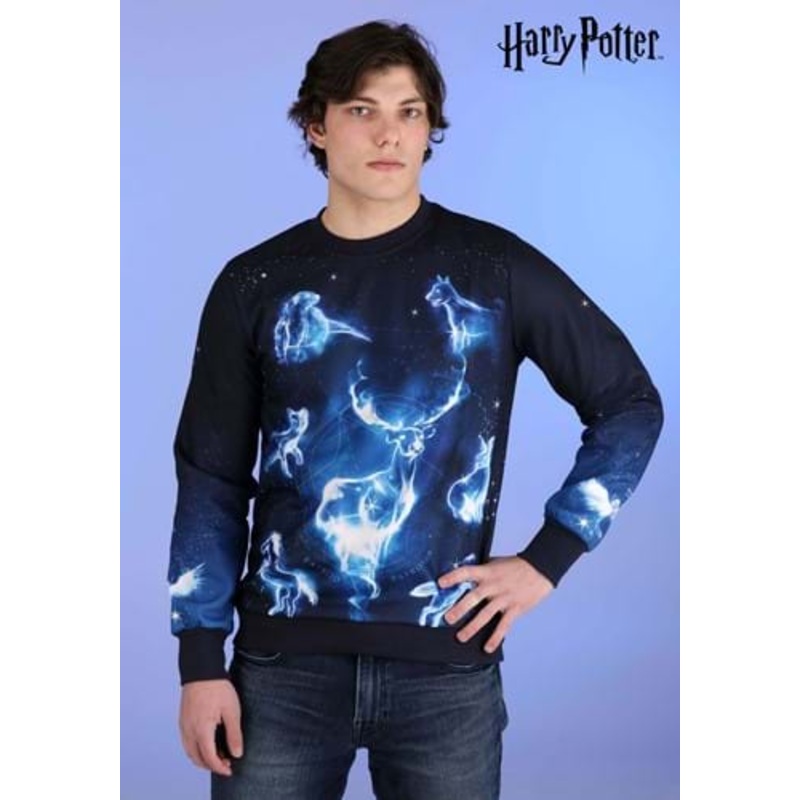 Harry Potter Patronus Ugly Sweatshirt for Adults X-Small