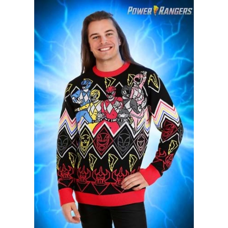 Heroic Pose Power Rangers Unisex Adult Sweater X-Small