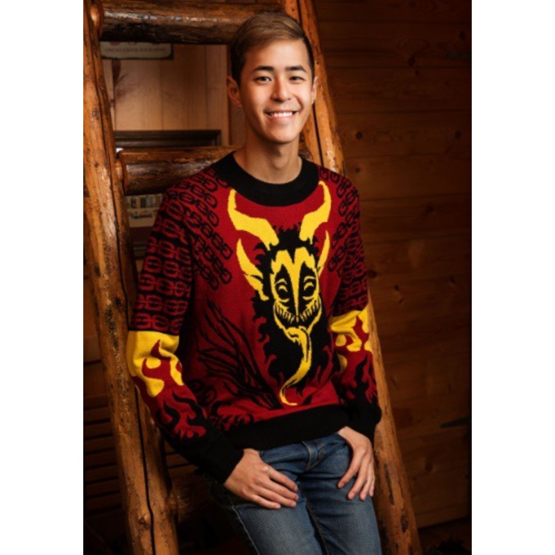 Krampus Ugly Christmas Sweater for Adults Small