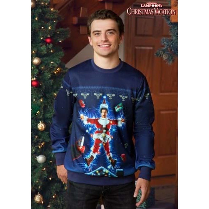 Movie Poster Christmas Vacation Ugly Sweatshirt for Adults X-Small