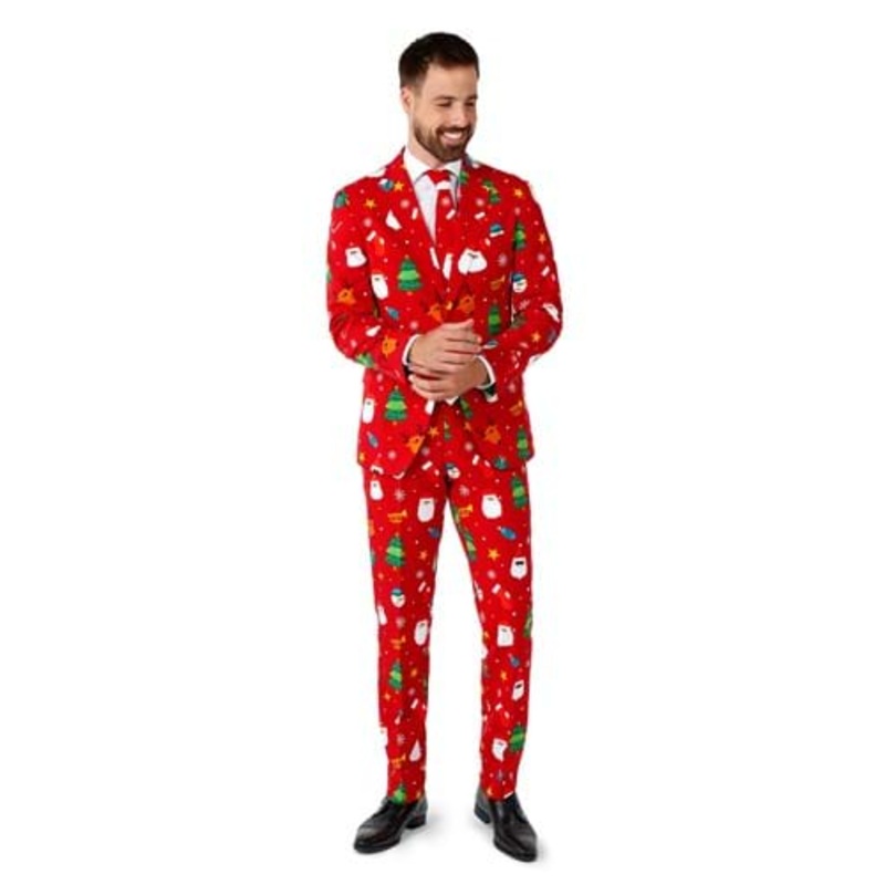 Opposuits Christmas Festivity Red Suit for Men 48
