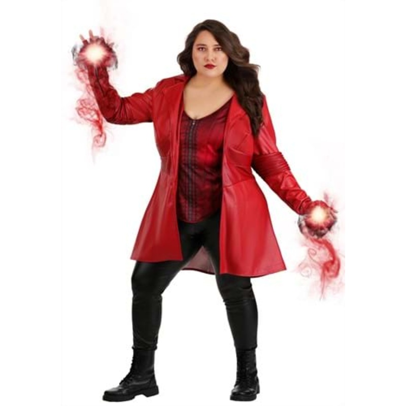 Plus Size Premium Scarlet Witch Costume for Women