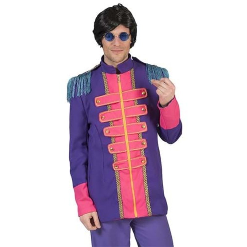 Sgt. Pepper Album Inspired Purple Costume Jacket for Adults Medium