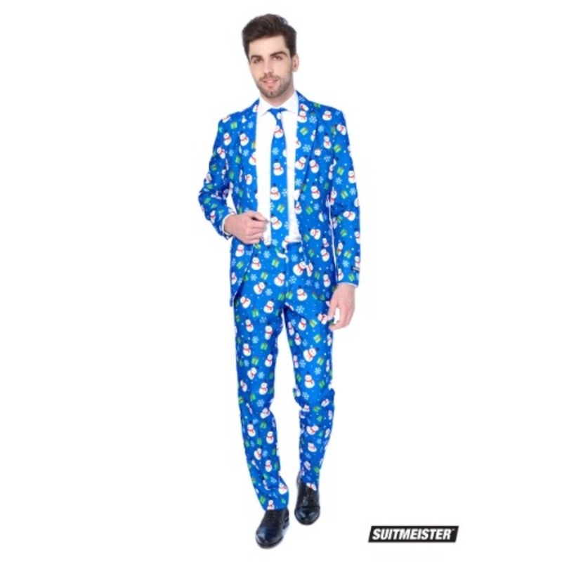Suitmeister  Blue Snowman Men's Suit X-Large