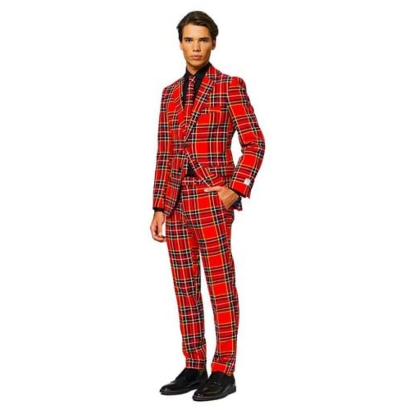 Tartan Plaid Opposuit for Men 40 Waist
