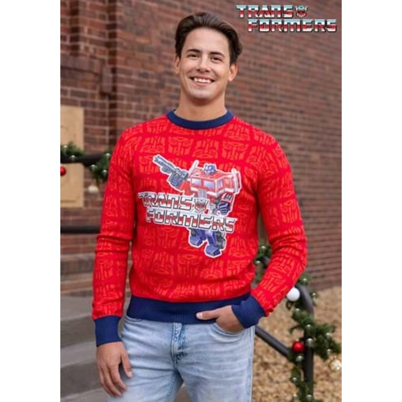 Ugly Christmas Transformers Sweater for Adults X-Small