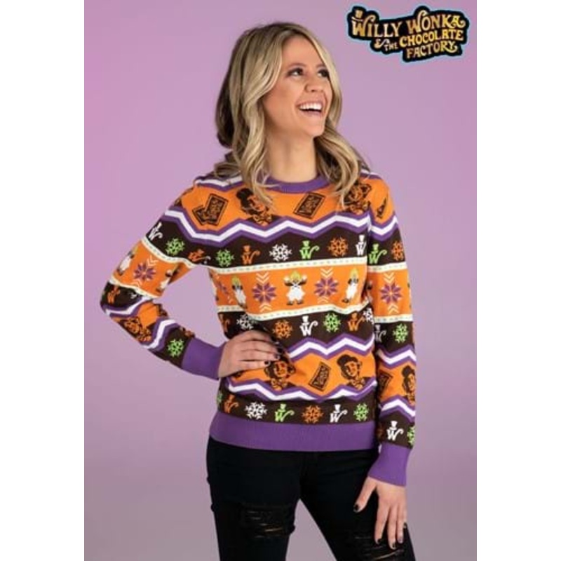 Willy Wonka Ugly Sweater for Adults X-Small