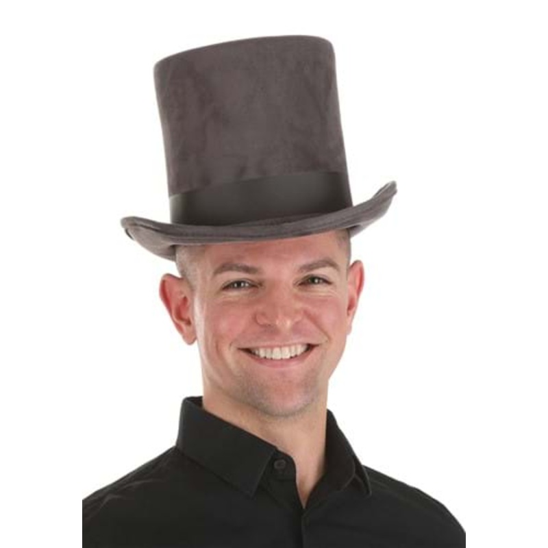 Adult Gray Top Hat Standard