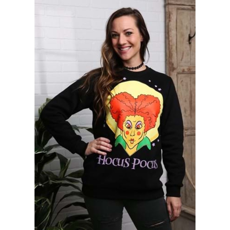 Cakeworthy Winifred Sanderson Pullover Halloween Sweater for Adults Medium