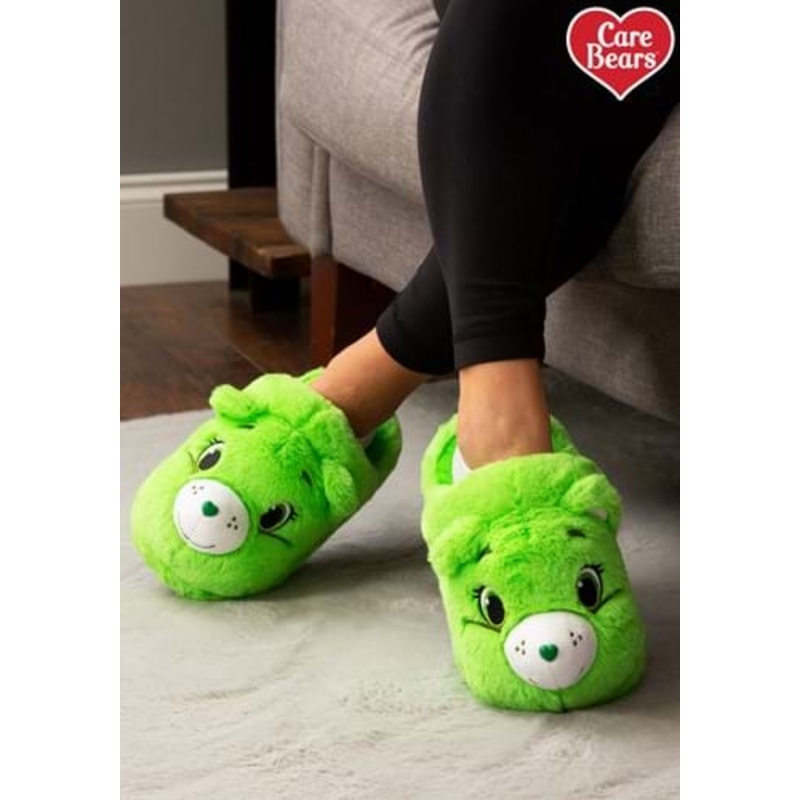 Good Luck Bear Care Bears Slippers for Adults Small/Medium