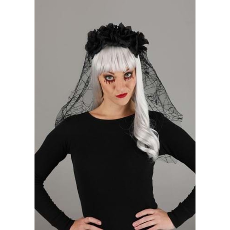 Gothic Black Veil Standard