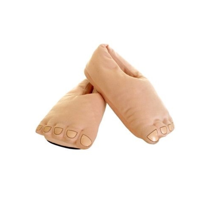 Men's Plush Costume Caveman Feet Standard