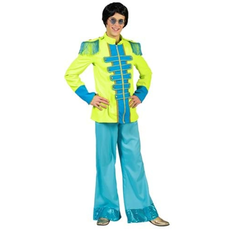 Sgt. Pepper Album Inspired Green Costume Jacket for Men Medium