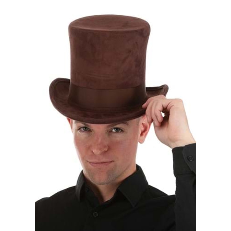 Adult Brown Top Hat  Standard