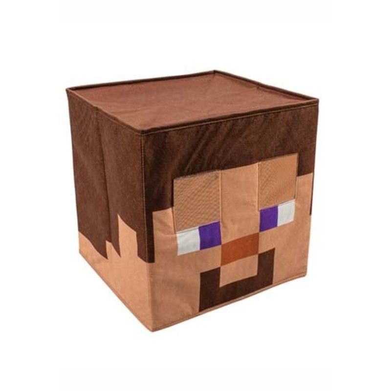 Adult Minecraft Steve Block Head Accessory Standard