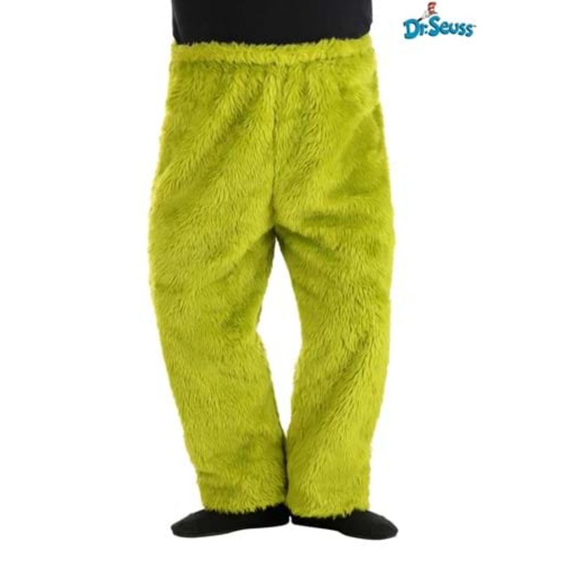 Adult Plus Size Dr. Seuss Grinch Fur Pants 2X-Large