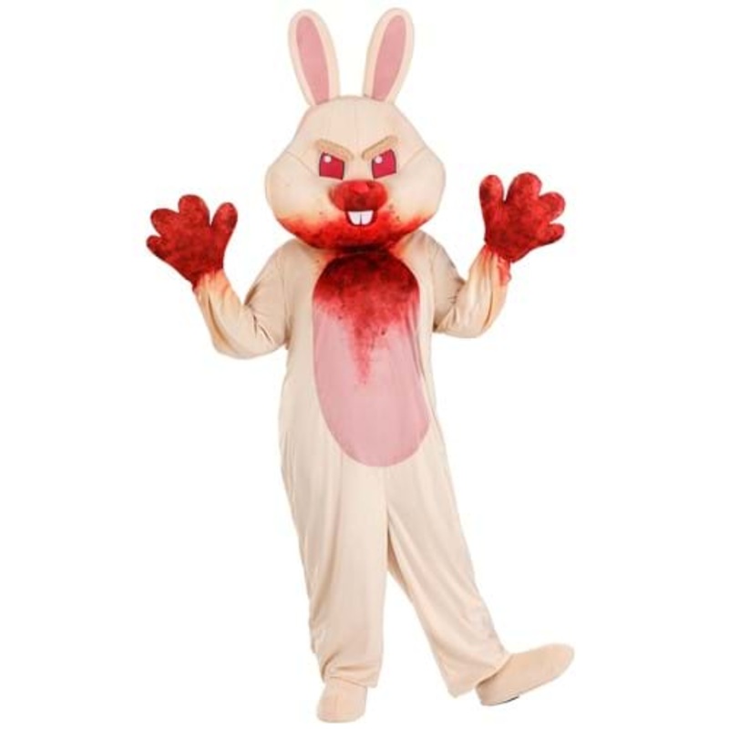 Adult Plus Size Scary Easter Bunny Costume Standard