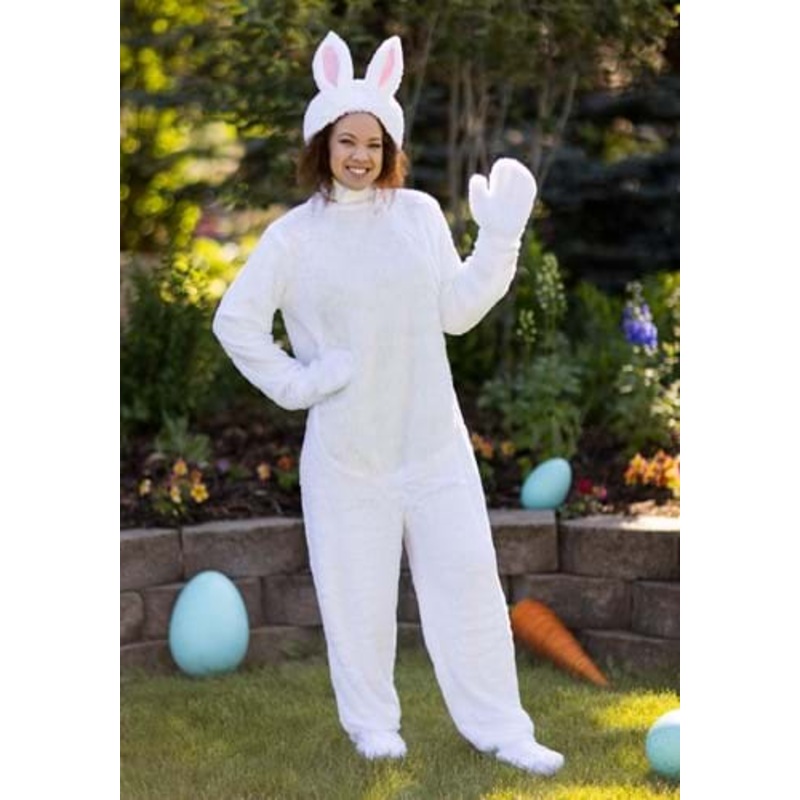 Adult White Bunny Costume X-Small