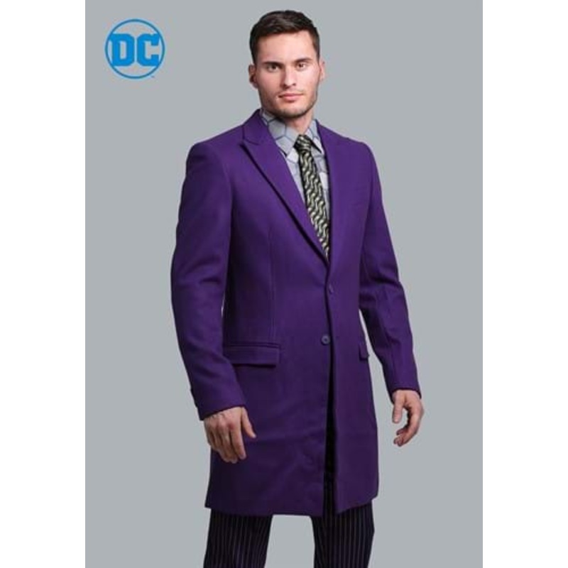 Authentic Joker The Dark Knight Slim Fit Suit Overcoat 34