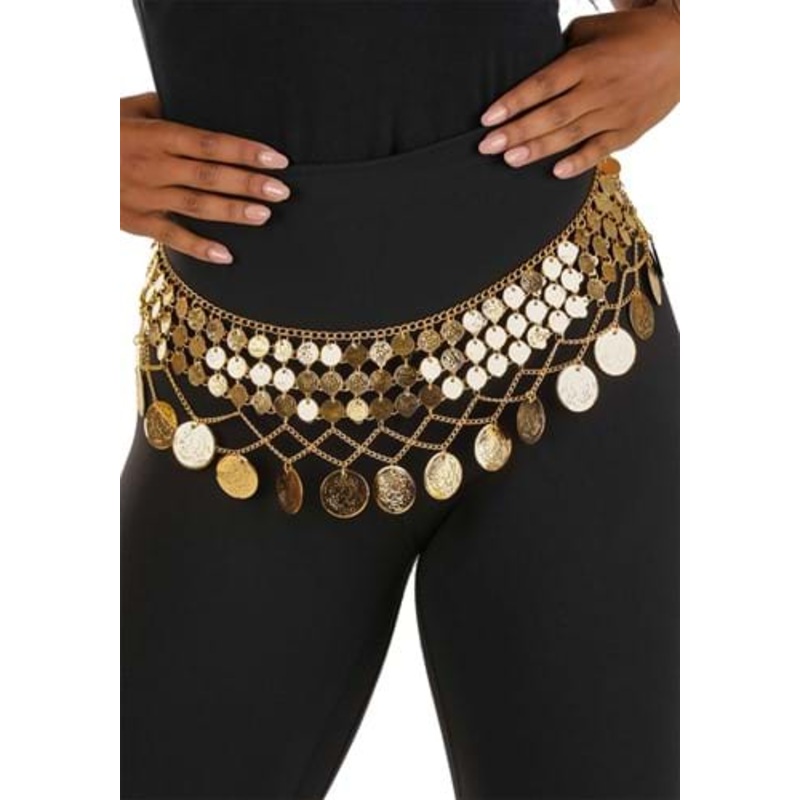 Belly Dancer Costume Coin Belt for Adults  Standard