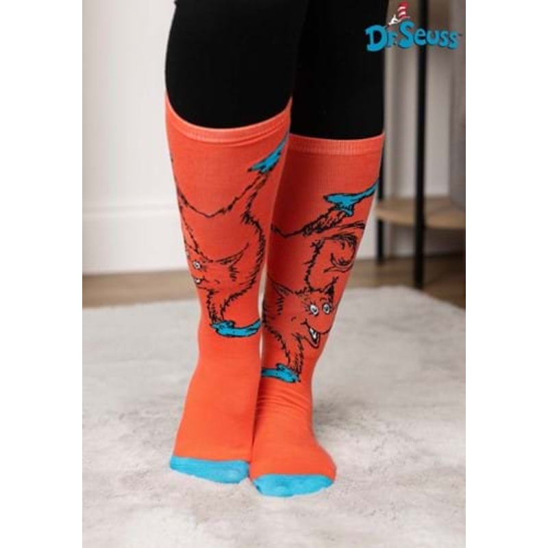 Fox in Socks Knee High Costume Socks for Adults Standard - $12.99