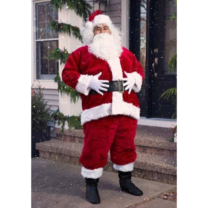 Men's Plus Size Regal Santa Suit Costume X-Large