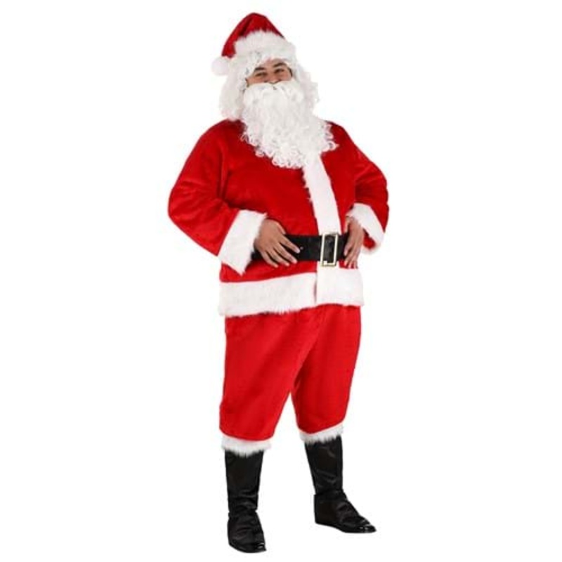 Men's Plus Size Santa Costume 2X-Large