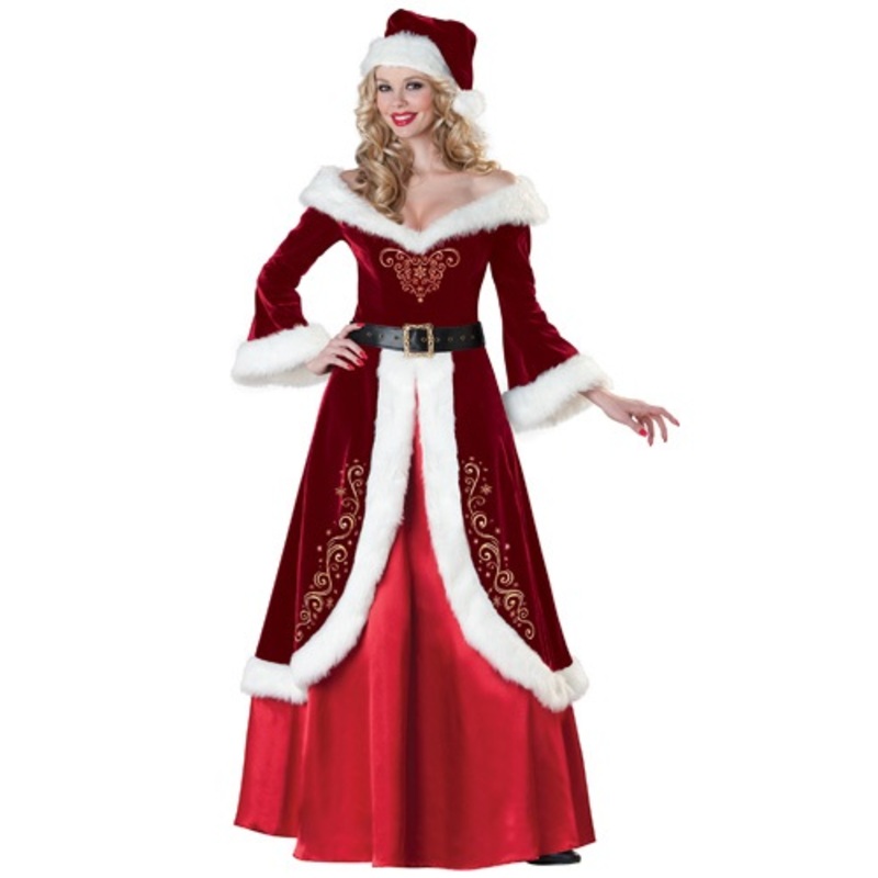 Mrs. St. Nick Costume Medium