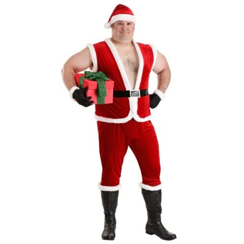 Plus Size Men's Sexy Santa Claus Costume 2X