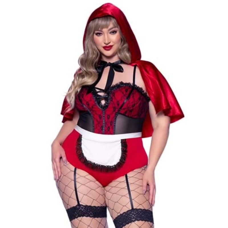 Plus Size Naughty Miss Red Costume for Women 1X/2X