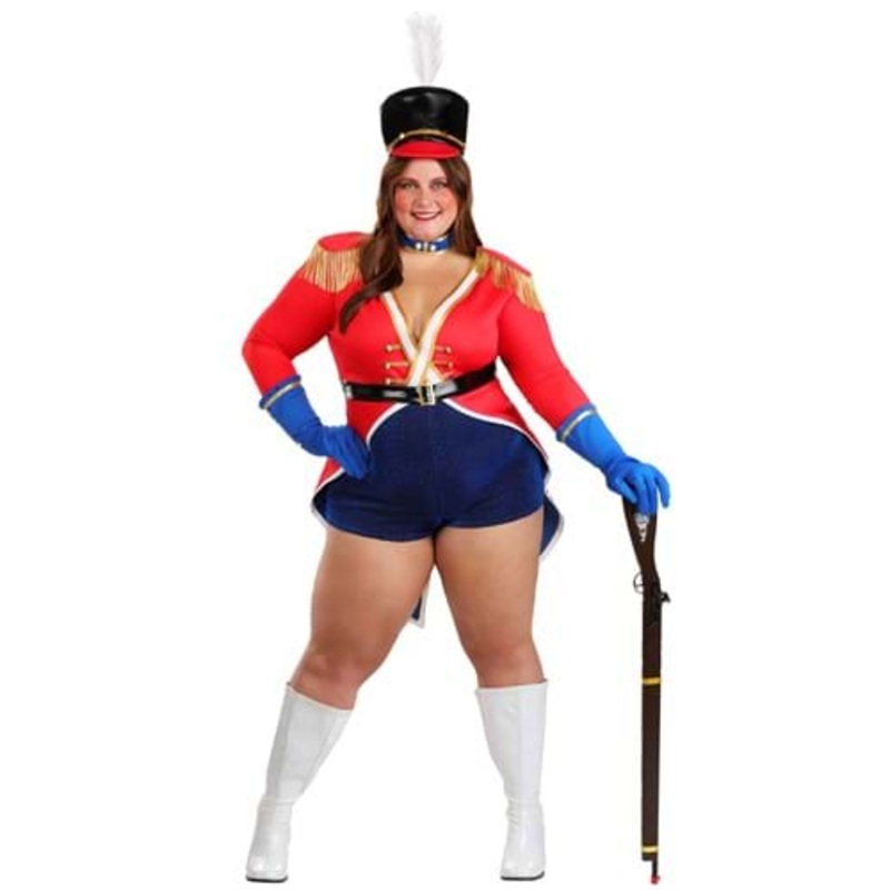 Plus Size Sexy Toy Soldier Costume for Women 1X