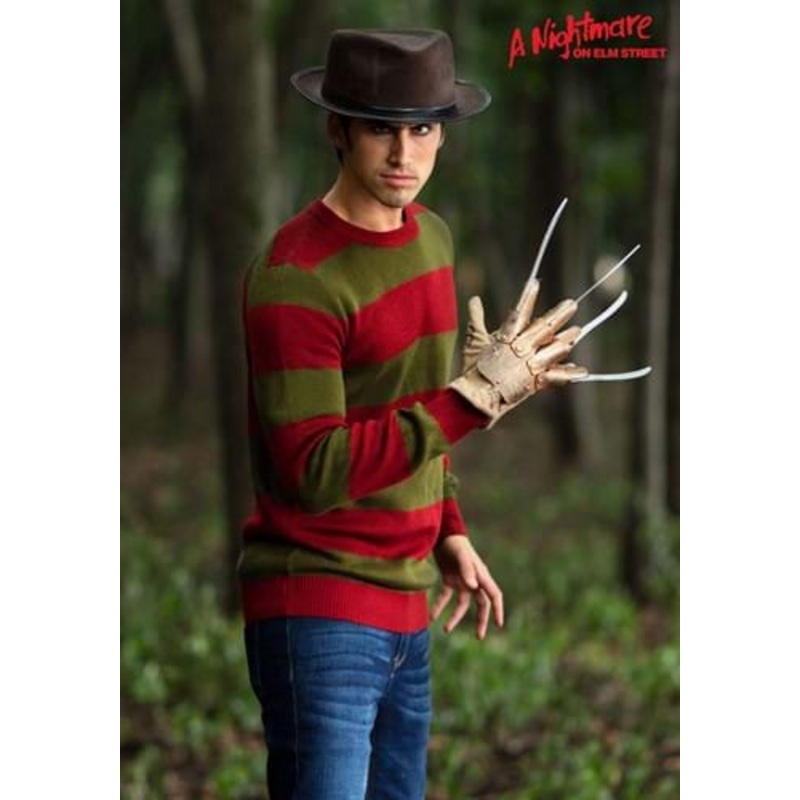 Striped Nightmare on Elm Street Freddy Sweater for Adults X-Small