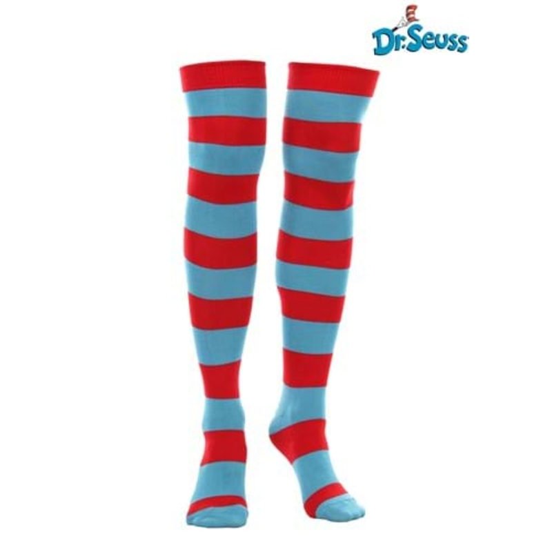 Thing 1 & Thing 2 Striped Knee High Socks Standard