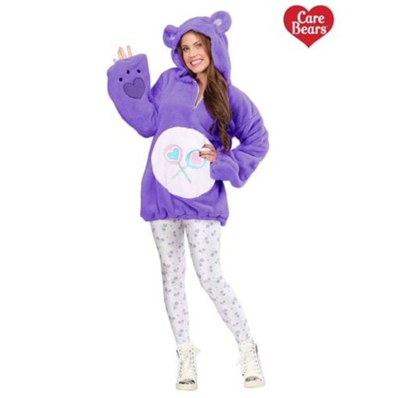Women's Care Bears Deluxe Share Bear Hoodie Costume X-Small