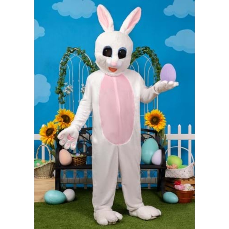 Adult Plus Size Mascot Easter Bunny Costume 2X