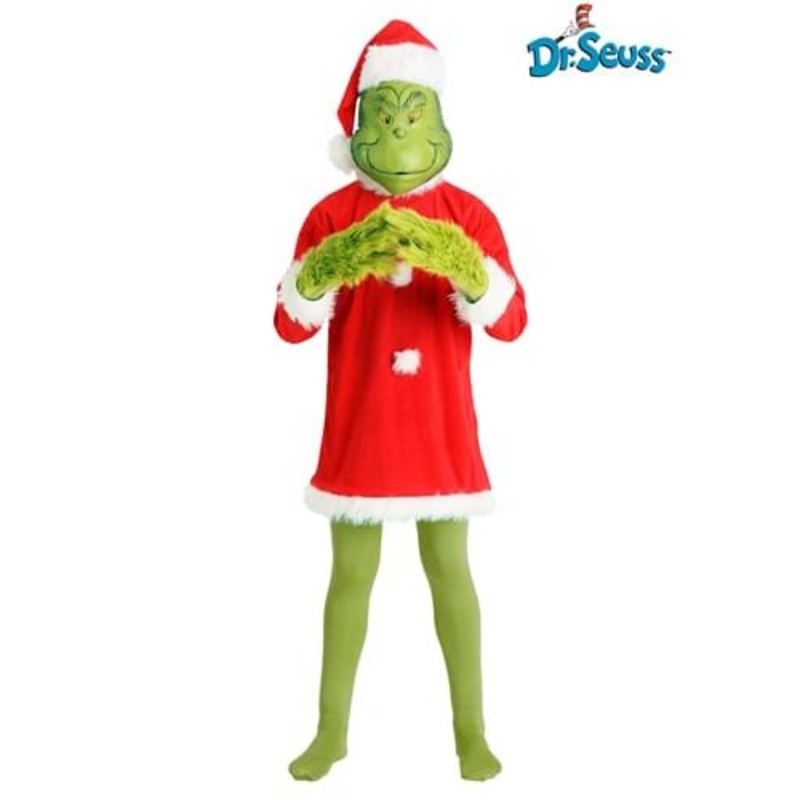 Dr. Seuss Deluxe Grinch Costume for Men Small/Medium