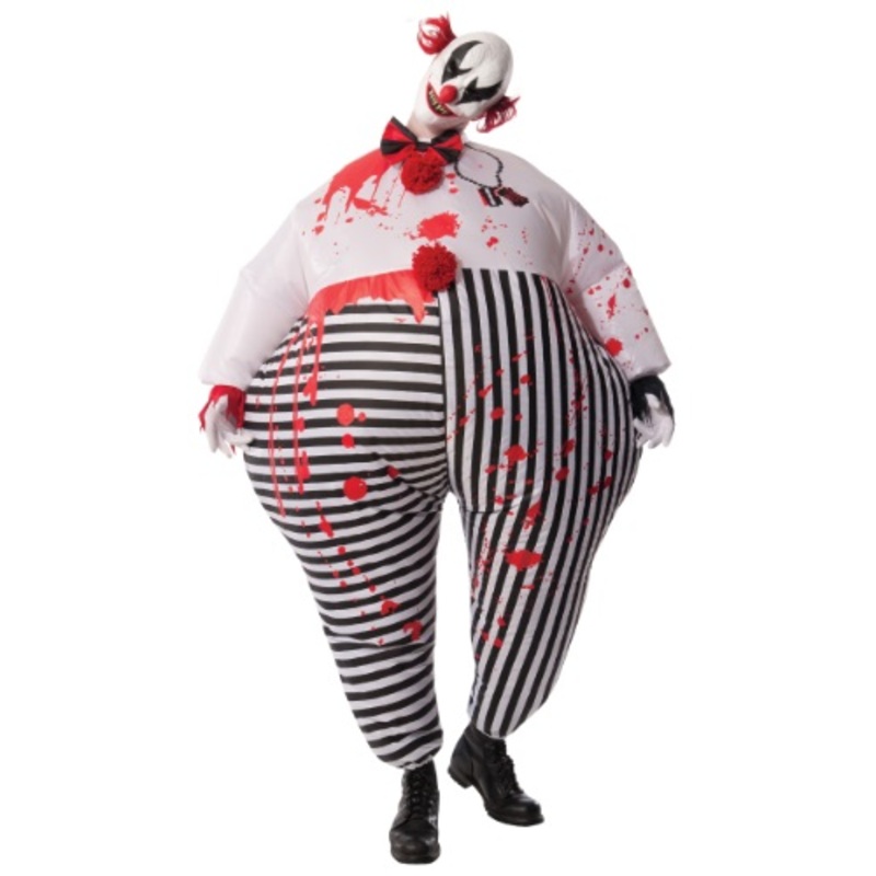 Inflatable Evil Clown Costume for Adults Standard